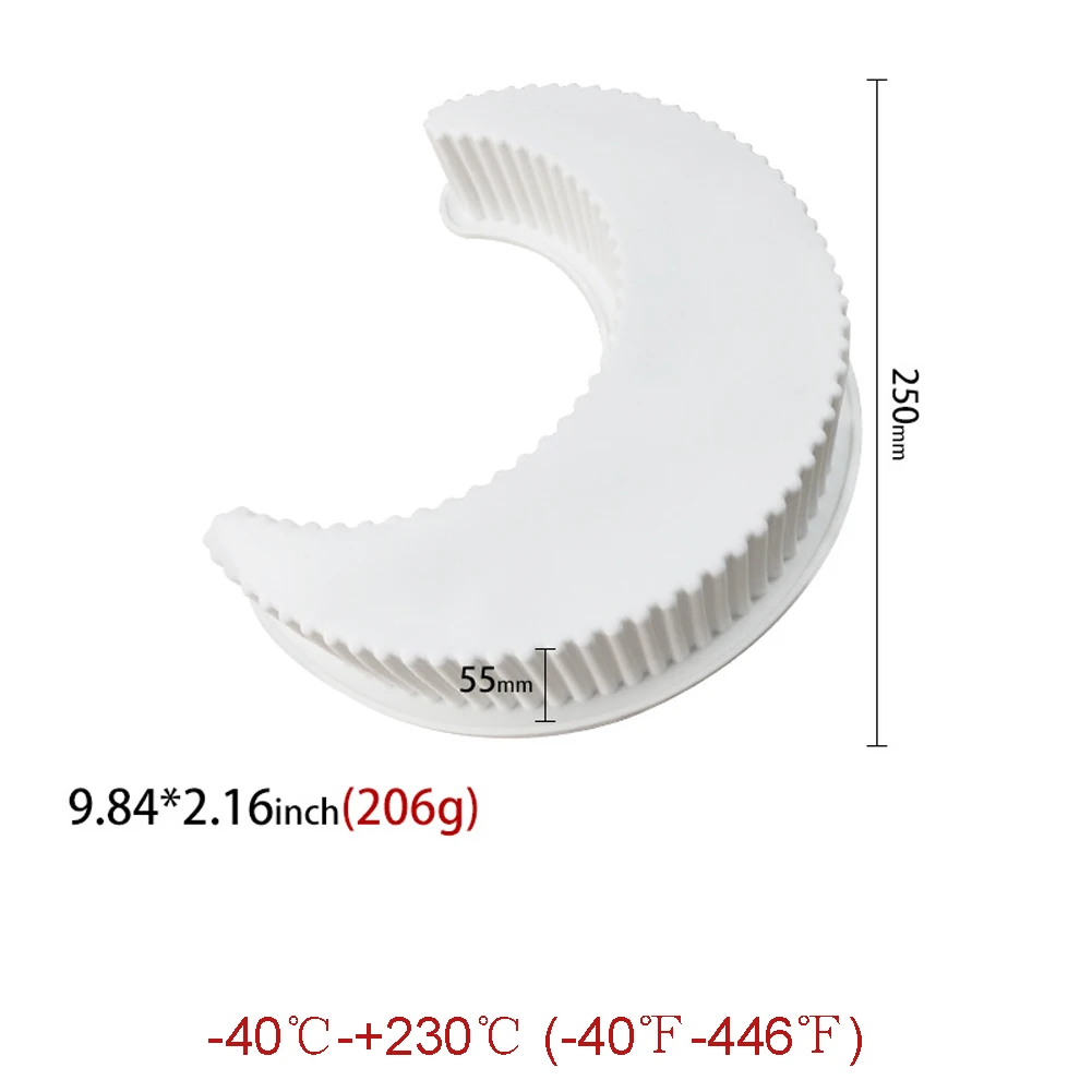 

Moon Shape Silicone DIY Fondant Cake Mold for Eid Mubarak Decorations Chocolate Mold Baking Appliance Silicone Cake Mould