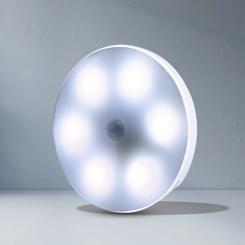 2 шт. светодиодный PIR датчик движения Ночной светильник Авто Вкл/Выкл для спальни