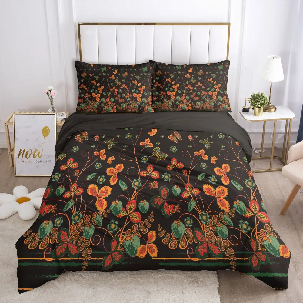 

3D Bedding Sets Flowers Design Custom Duvet Cover Set Quilt Covers Pillow Cases Full Twin Double Single Size Printing Bed