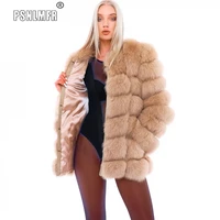 new coming supernatural real fox fur coat thicken european style classic winter coat women fashionable knitted fur fox jacket