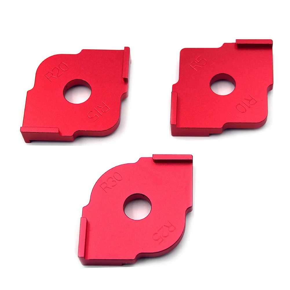 

3Pcs Radius Quick-Jig Router Table Bit Corner Templates Woodworking Engraving Machine Semi-Round Corner Quick Positioning Mold