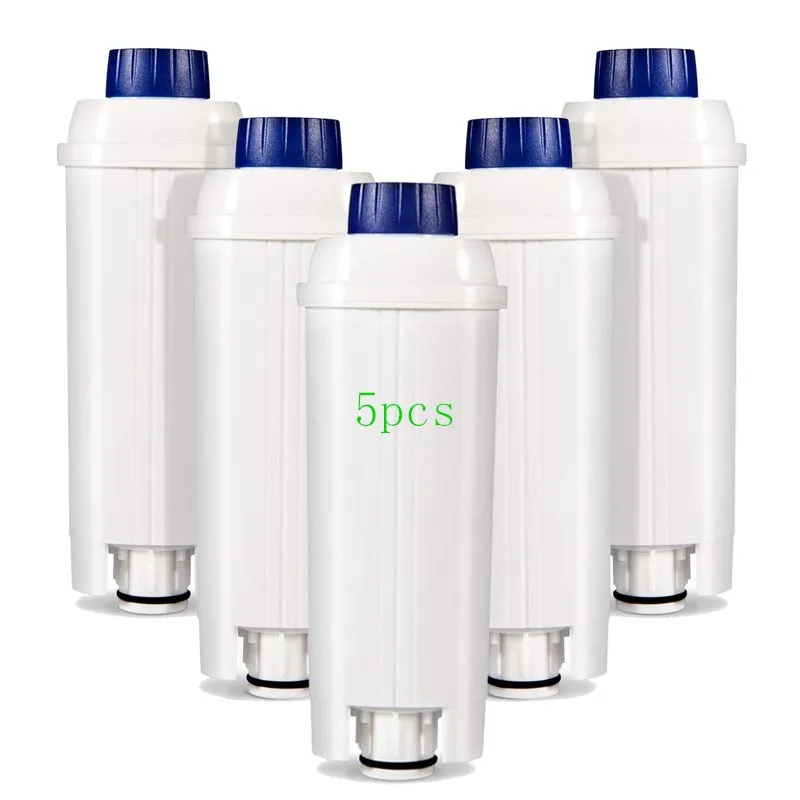 

5 PCS Replacement Water Filter Cartridges Compatible with Delonghi DLS C002 Automatic Coffee Machine Activated Carbon Softener