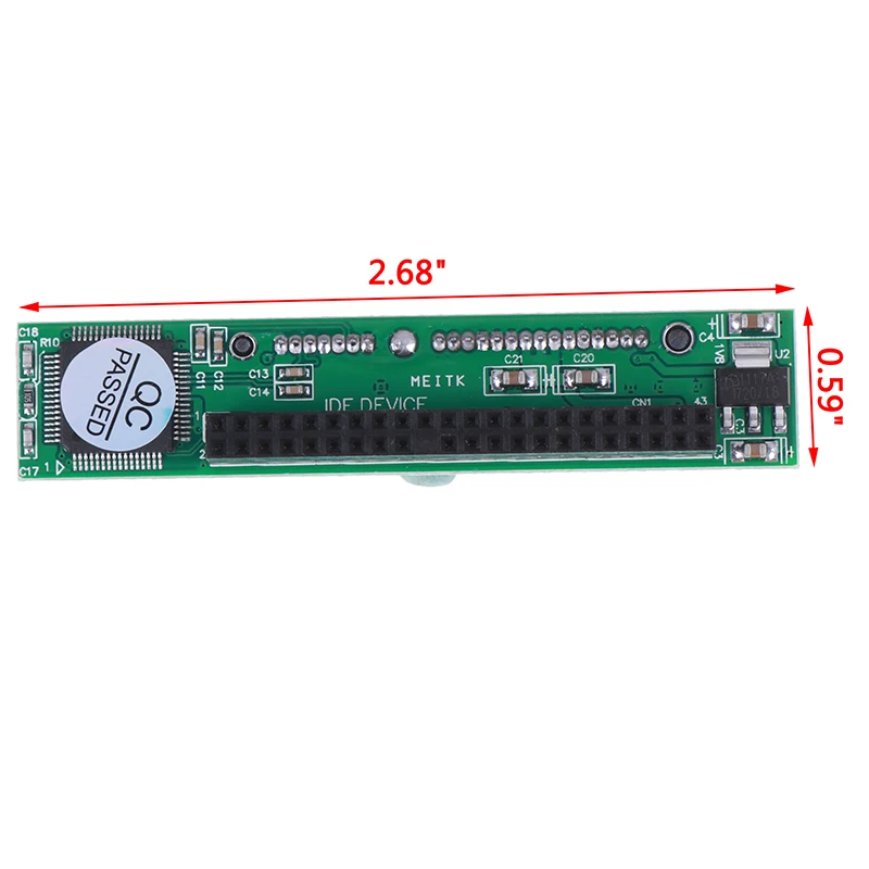 

Горячая Распродажа IDE 44-контактный переходник 2,5 дюйма в SATA, преобразователь последовательного адаптера 133 Гбит/с, 100 HDD CD DVD последовательный ...