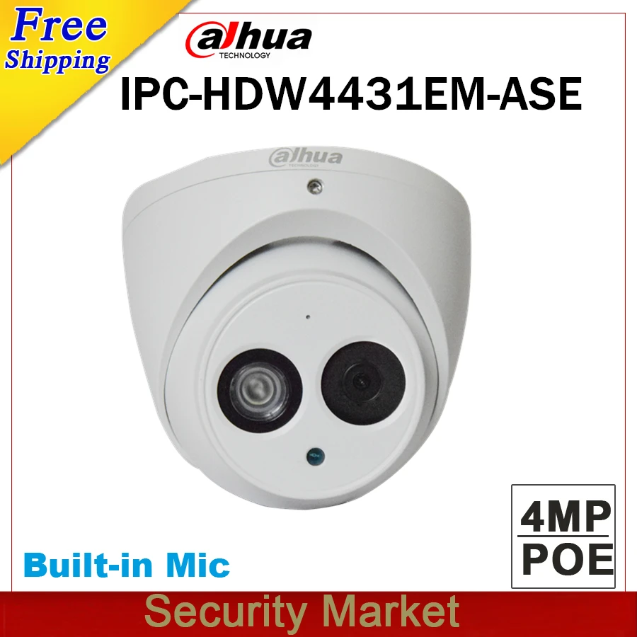 Оригинал dahua английская IPC-HDW4431EM-ASE заменить IPC-HDW4431EM-AS 4MP POE ИК 50 м глазного яблока
