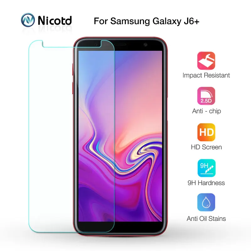 Закаленное Стекло для samsung Galaxy J6 J4 Plus HD Экран Защитная пленка 2018 J3 J8 J7 J5 Prime A10E A20E G7016