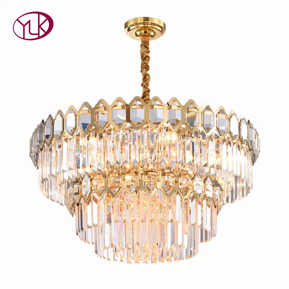 

Youlaike Modern Crystal Chandelier For Living Room Luxury Round Gold Chandeliers Lighting Home Decoration LED Cristal Lamps