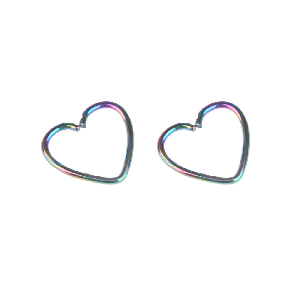 Хирургическое стальное кольцо Daith Heart пирсинг хряща обруч для носа кольца губ