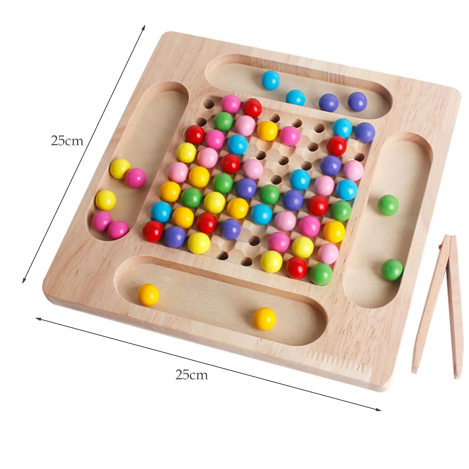 

Puzzle Chess Board Games Set Kids Adults Interaction Rainbow Ball Elimination Game With Storage Bag Clips Christmas Gift For Kid
