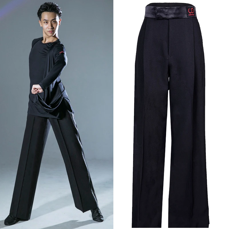 Мужские брюки для латиноамериканских танцев тренировочные костюмы современных