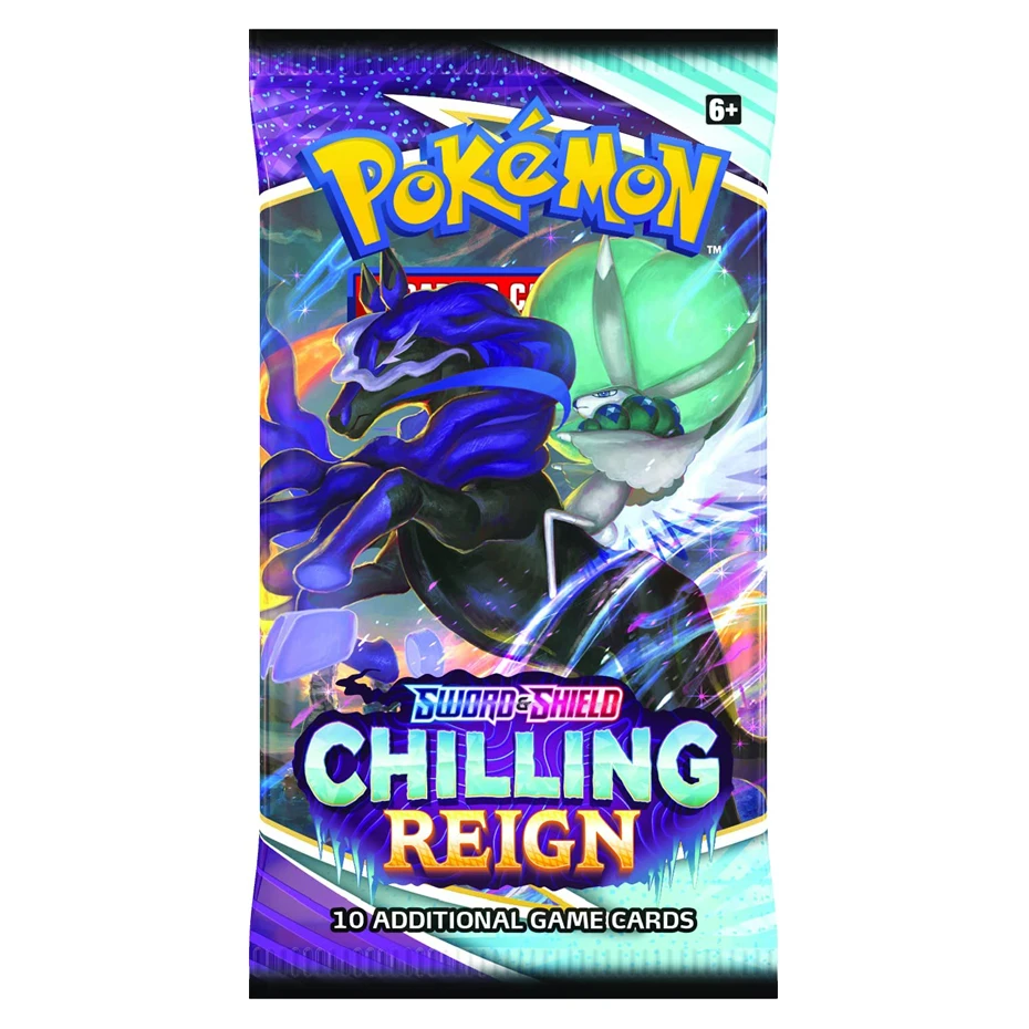 Juego de cartas de Pokemon, espada y escudo, versi&oacute;n en ingl&eacute;s, escalofriante, regalo para ni&ntilde;os, novedad de 2021-1