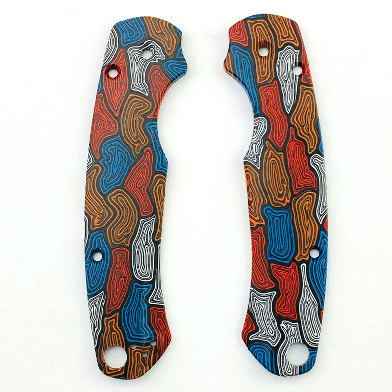 

1 Pair G10 Material Custom Folding Knife Handle Grip Patches for Spyderco2 Paramilitary 2 Para2 C81 Scales DIY Accessories Parts