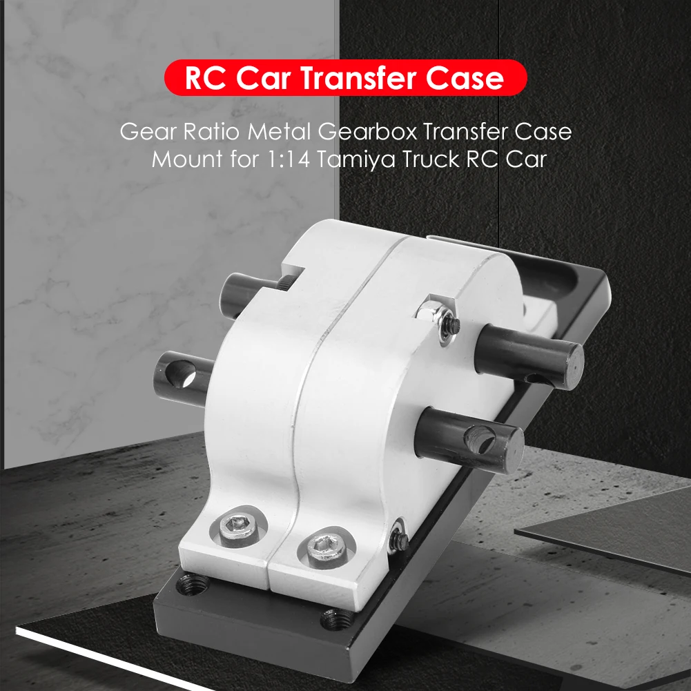 

Gear Ratio Metal Gearbox Transfer Case Mount for 1:14 Tamiya Truck RC Car