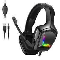k20 wired gaming headset head mounted headphones game earphones with microphone deep bass stereo for ps4 for xbox pc