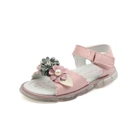 children flowers for girls sandals summer new soft soled beach shoes luminous beach shoes for party flats kids wedding led hot