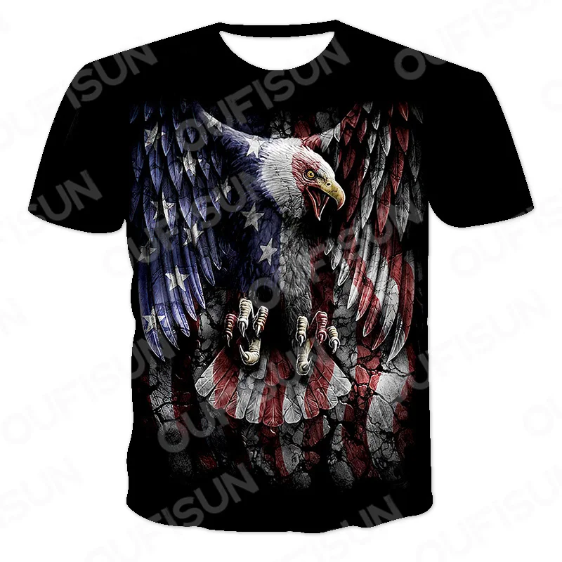 

2021 Summer New Skull Demon Themed Men's T-Shirt Horror 3D Tops Lnteresting Men's O-Neck Shirt Boy Fashion Oversized T-Shirt