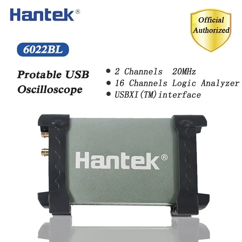 Портативный цифровой осциллограф Hantek 6022BL ПК USB 2 канала пропускная способность 20 МГц частота дискретизации 48