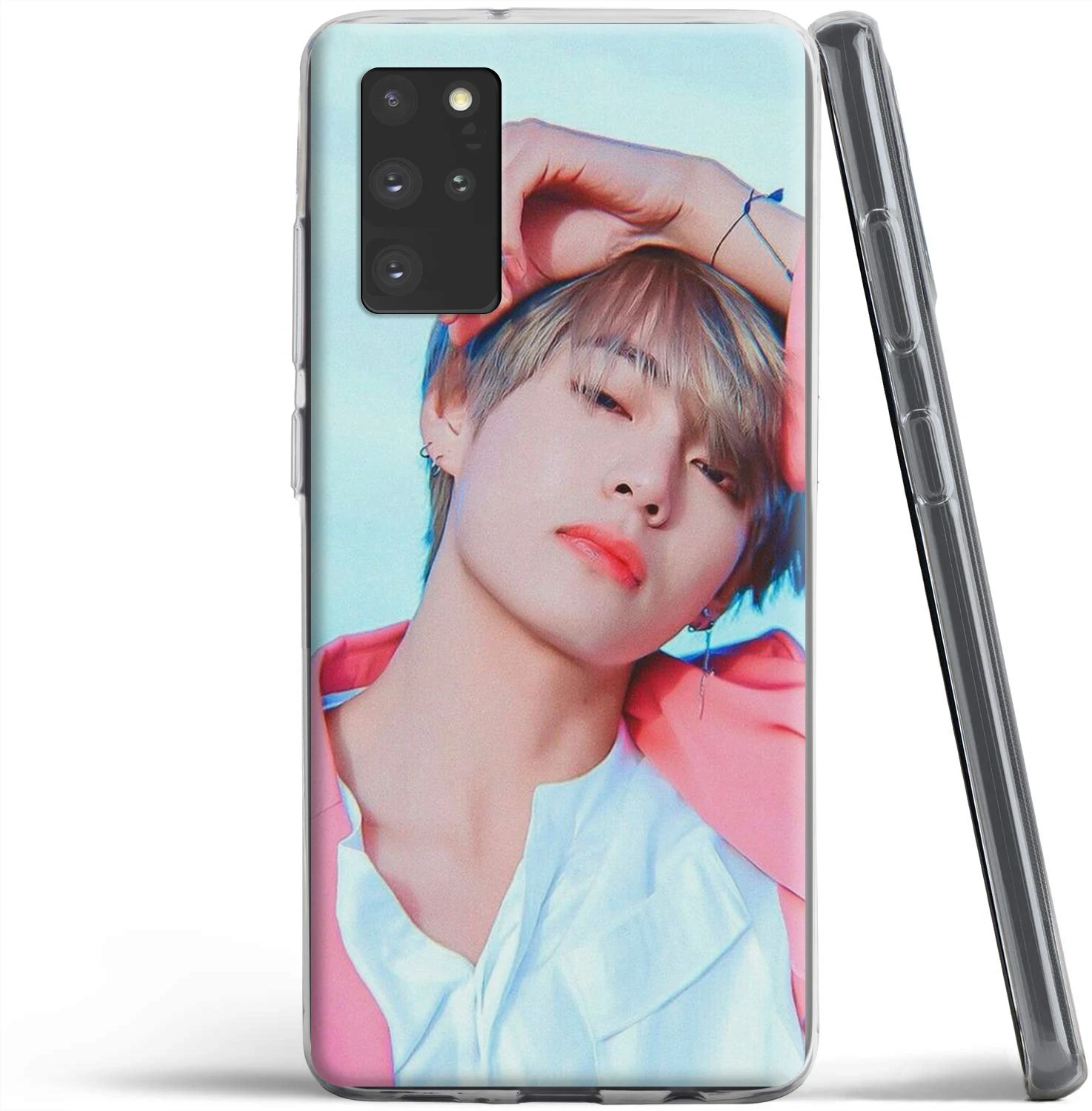 Силиконовый чехол V Kim Tae Hyung для Samsung Galaxy S20 Ultra S10 S10E S9 S8 S7 Note 10 9 8 Plus Edge|Бамперы| |
