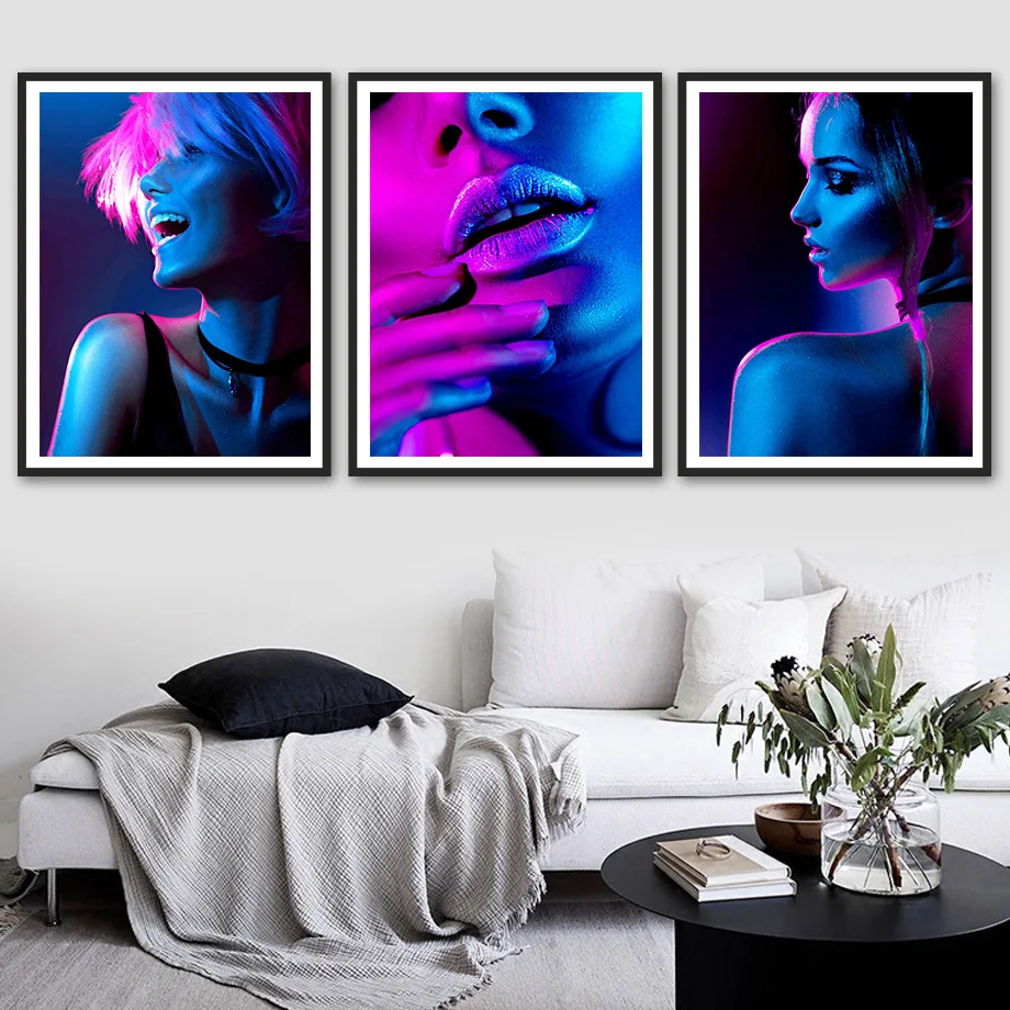 

Sexy Girl Dancer Lips Fashion Bar Wall Art Canvas Painting Nordic Posters And Prints Wall Pictures For Living Room Club Decor