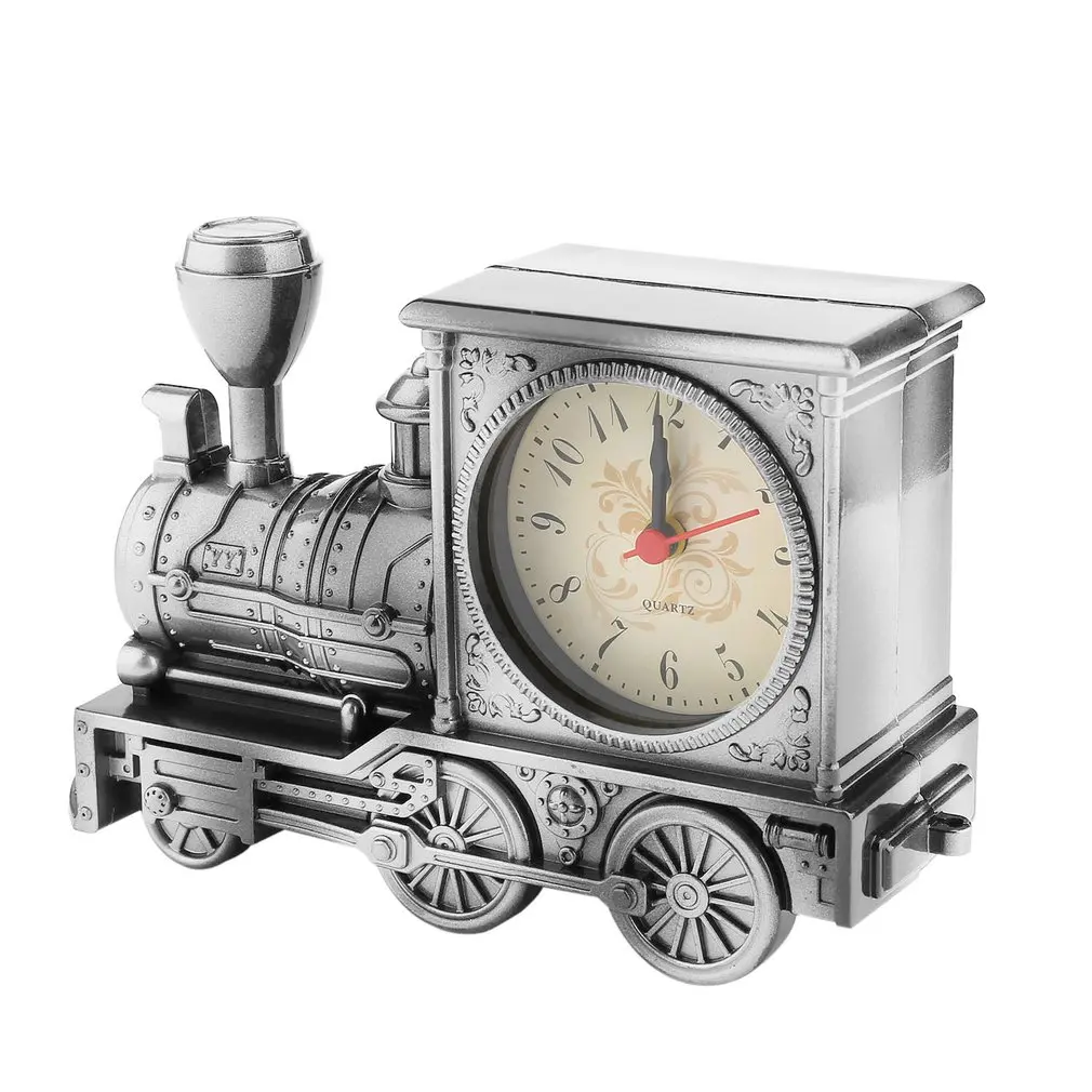 Винтажный уникальный привлекательный художественный поезд в форме будильника