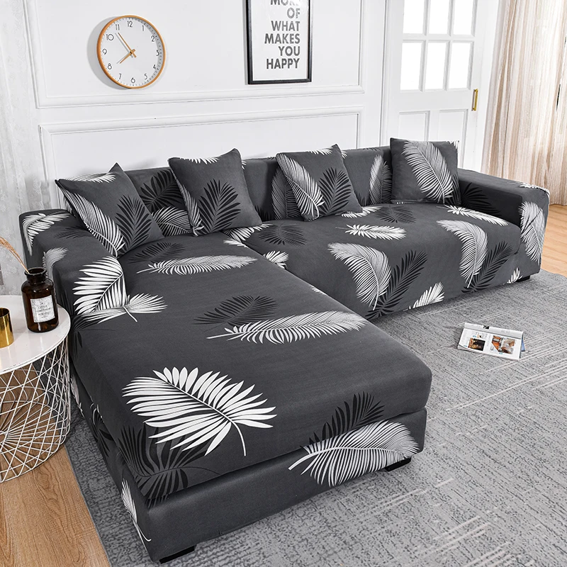 Elastic Sofa Covers for Living Room L Shape Sofa Need Buy 2 Pieces Stretch Corner Couch Cover Slipcovers Armchair 1/2/3/4 Seater