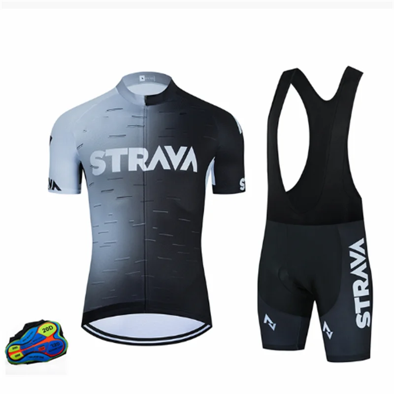 

Новинка 2022, индивидуальный мужской дышащий комплект одежды STRAVA из Джерси с коротким рукавом для езды на велосипеде, быстросохнущая форма, к...