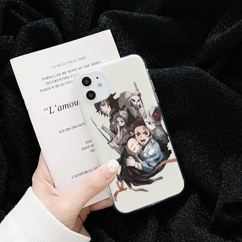 

Demon Slayer Anime Japan Phone Case Transparent soft For iphone 5 5s 5c se 6 6s 7 8 11 12 plus mini x xs xr pro max