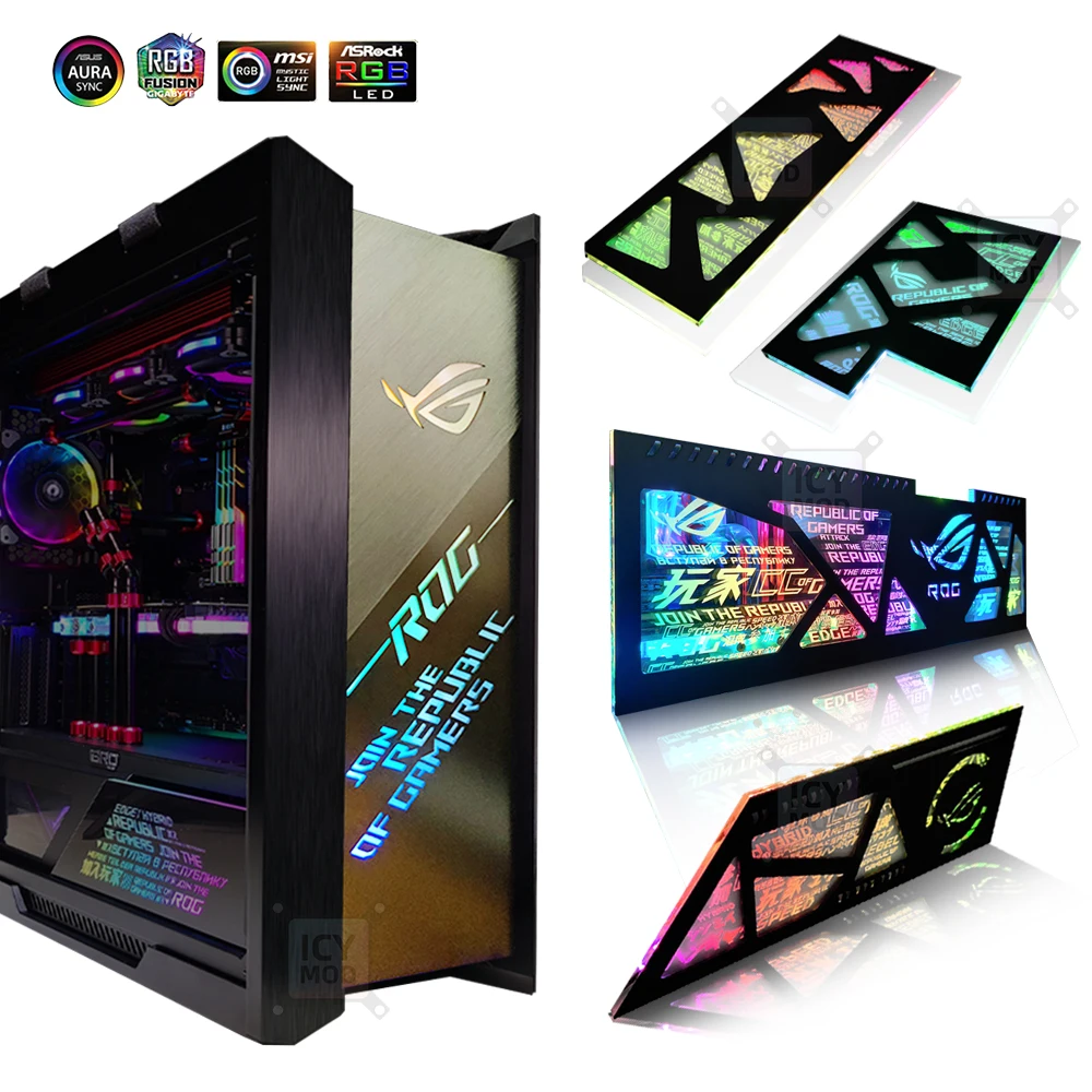 ASUS GX601 металлическая передняя панель ROG Strix Helios чехол пластина замена освещения