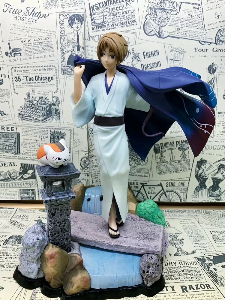 

Japan Anime Natsume Yuujinchou natsume Takashi with Nyanko Sensei Cat PVC Action Figure Collectible Model Toys Doll dropshipping