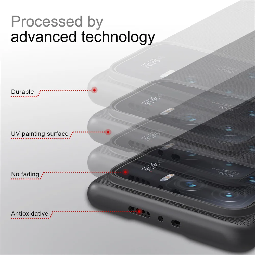 

For Xiaomi Mi 11 Ultra Genuine NILLKIN Super Frosted Shield Matte Hard Case Cover