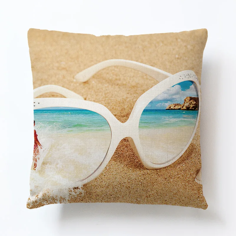 Отличная Ocean серии Декоративные Чехлы на диванные подушки летние пляжные Алфавит