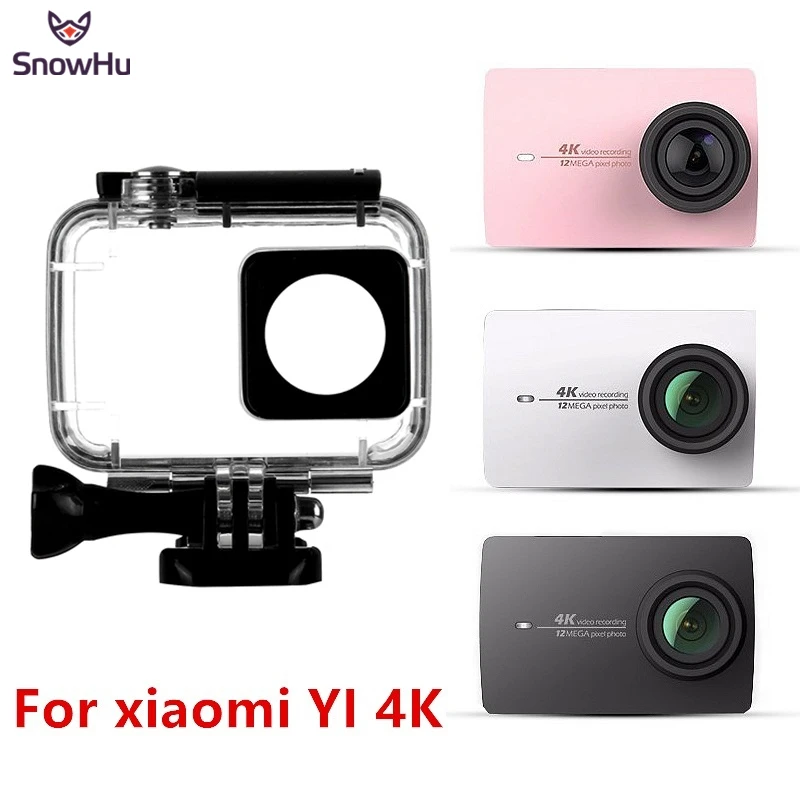 Водонепроницаемый чехол SnowHu для Xiaomi Xiaoyi YI Новый дайвинга 45 м 4K + Lite экшн-камера 2