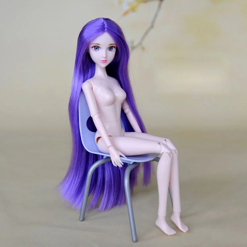 3D реальные глаза красивые длинные волосы кукла Синьи голова с 16 суставами передвижное суставное тело