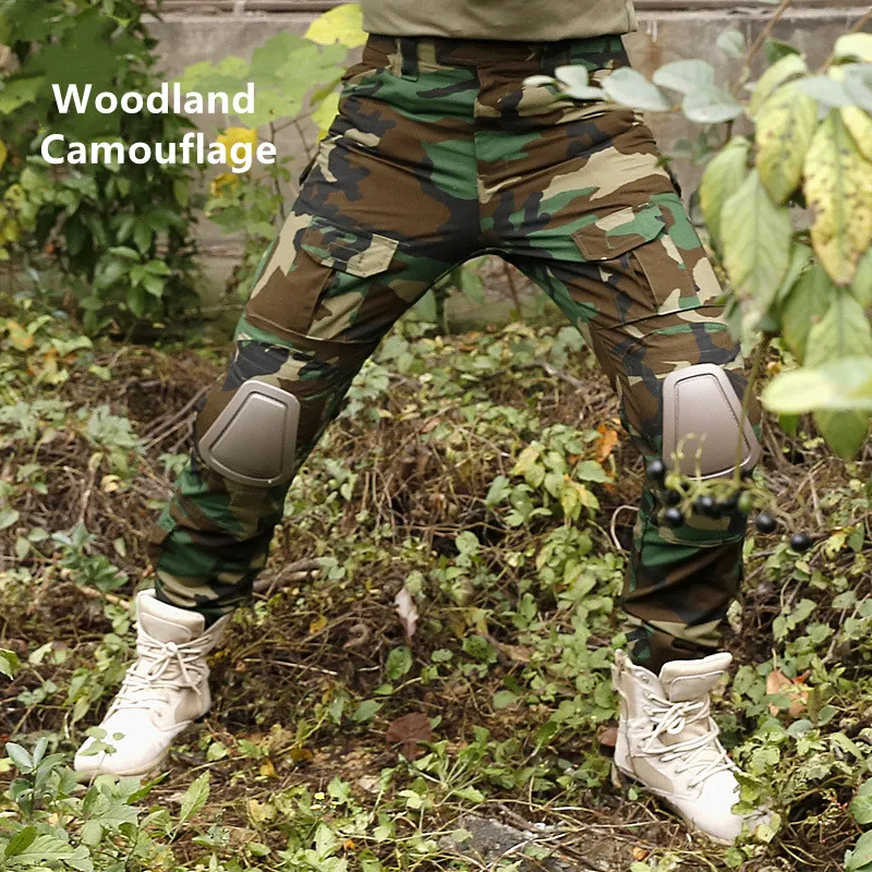 

Men Military Shirt Pant Suits Tactical Army Combat Cargo Camouflage Trousers Casual Loose for Male Hiking CS Camping Fishing