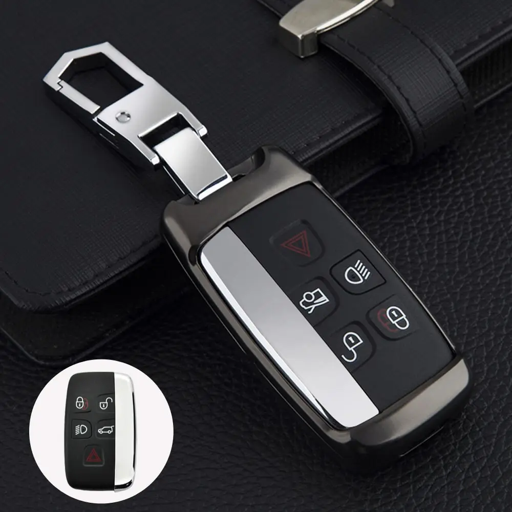 option5 Автомобильный цветной чехол для ключей из цинкового сплава, чехол для Land Rover Range Rover Sport Evoque Freelander2 для Jaguar XF XJ XJL XE C-X16 - Название цвета: option5