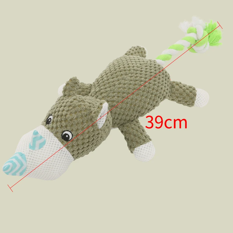 

Plush Flannel Dog Squeaking Chew Toys Wolf Line Sound Bite Resistant Cat Puppy Molar Toys For Pet Smalll Dog Interactive Toys