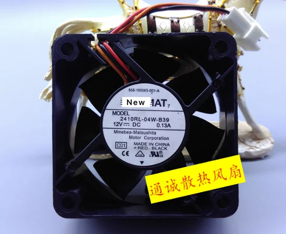 

Для NMB-MAT 2410RL-04W-B39, C50 DC 12V 0.13A 60x60x25 мм вентилятор охлаждения сервера