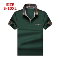 plus size s 10xl 2022 new brand fashion classic men polo shirt summer short sleeve polos shirt mens solid shirt cotton shirt