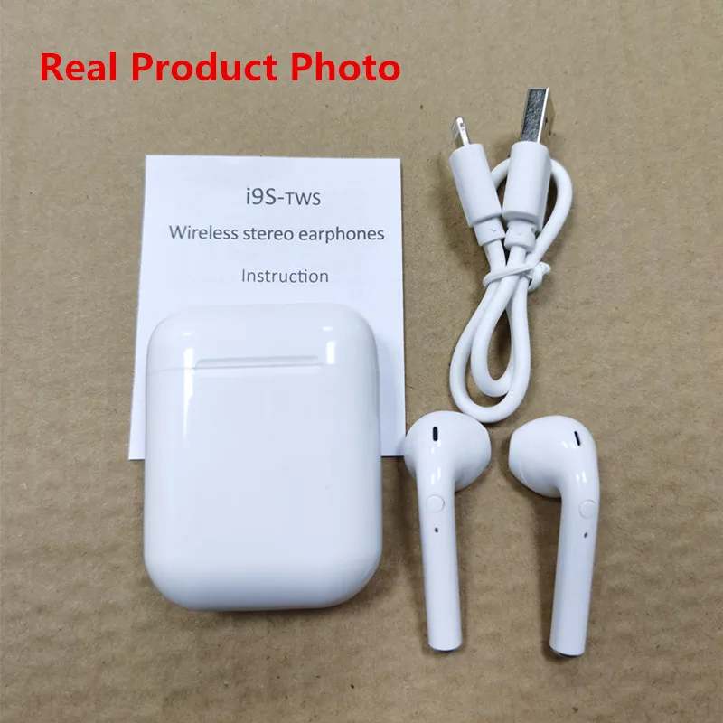 i9s tws white I9 i9s TWS мини беспроводные наушники Bluetooth 5,0, стерео наушники, Спортивная гарнитура с микрофоном, бинауральные звонки для Xiaomi iPhone, все телефоны - Цвет: i9s tws white