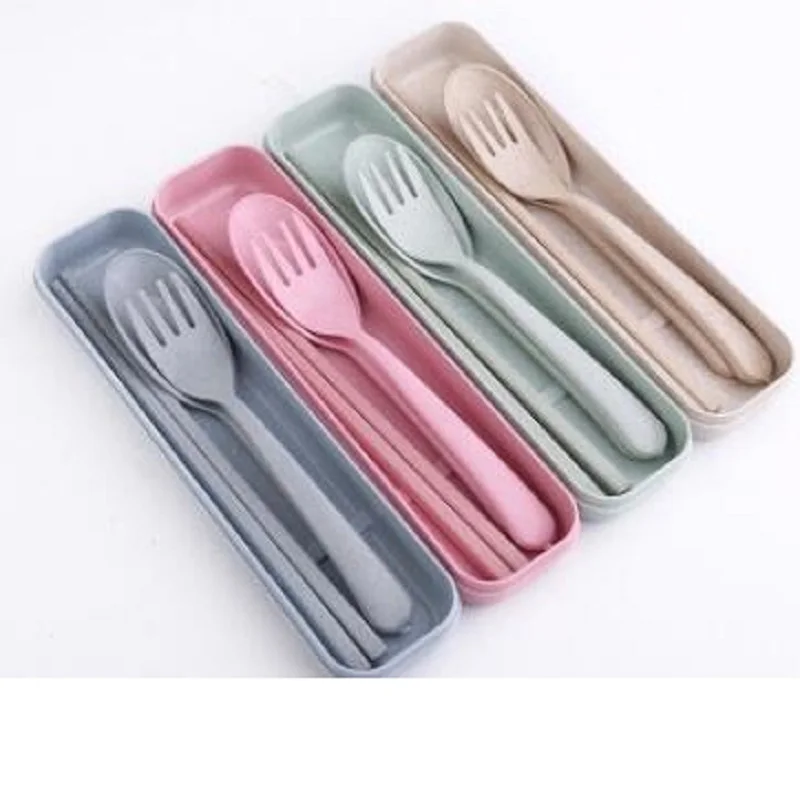 (20 Packs) Wheat Straw Tableware Sets Children Dinnerware | Дом и сад