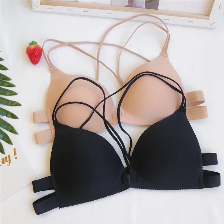 Женский бюстгальтер без косточек с открытой спиной сексуальное мягкое нижнее