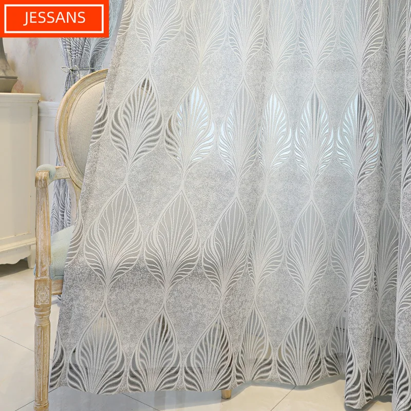 Полупрозрачные и непрозрачные шторы Современные Простые Роскошные занавески из