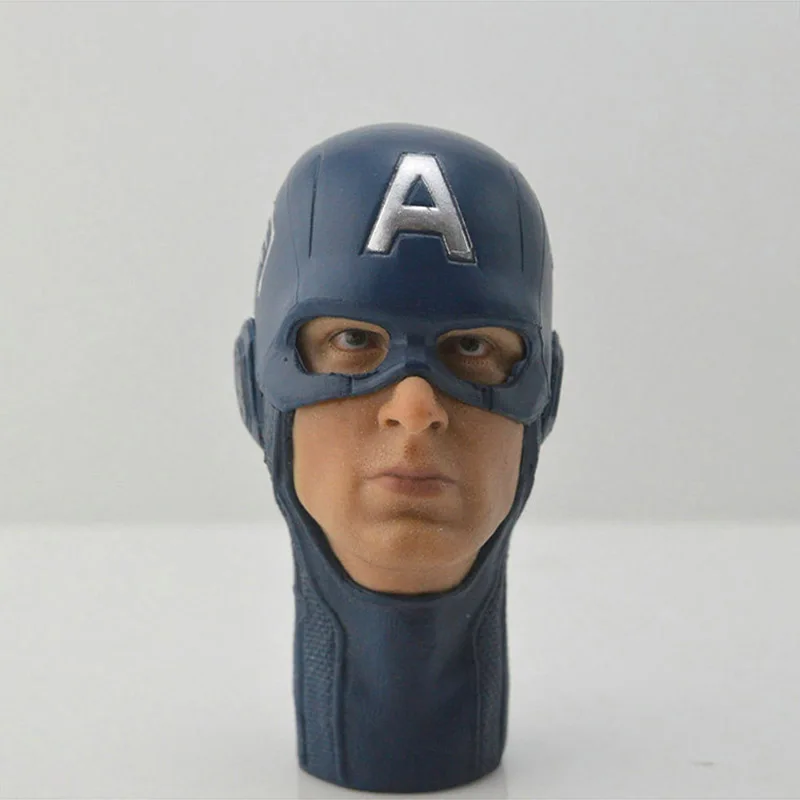 1/6 масштаб Стив Роджерс капитан Зимний Солдат Крис Эванс маска шлем Лепка головы f