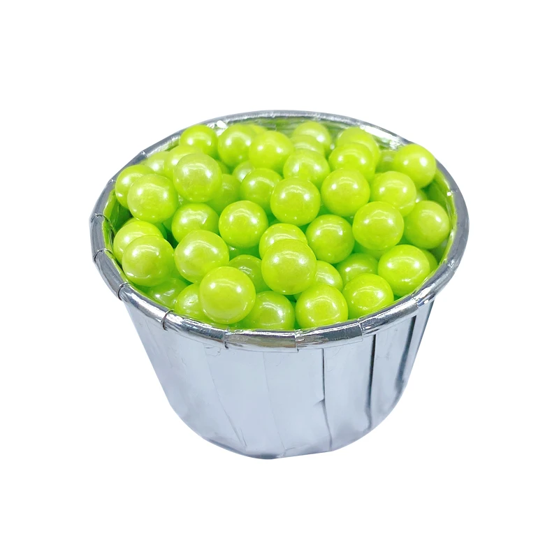 15 г съедобные зеленые бусины жемчуг сахарный шар помадка выпечка торта сделай