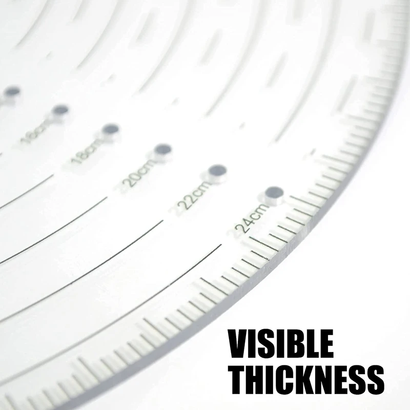 Круглая линейка для шитья 10 дюймов акриловая резки шаблоны квилтинга ткани