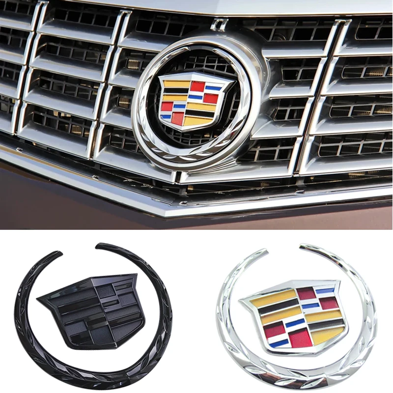 1 шт. логотип Cadillac SRX ATS XTS ABS передняя Центральная решетка автомобиля эмблема