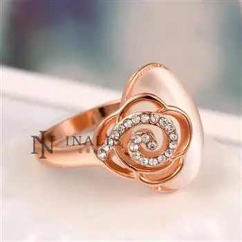 

Rose Gold Ring Setting Opal Ring Jewelry Engagement Rings for Women Couple Wedding Rings Promise Rings for Couples 2021 R622-8