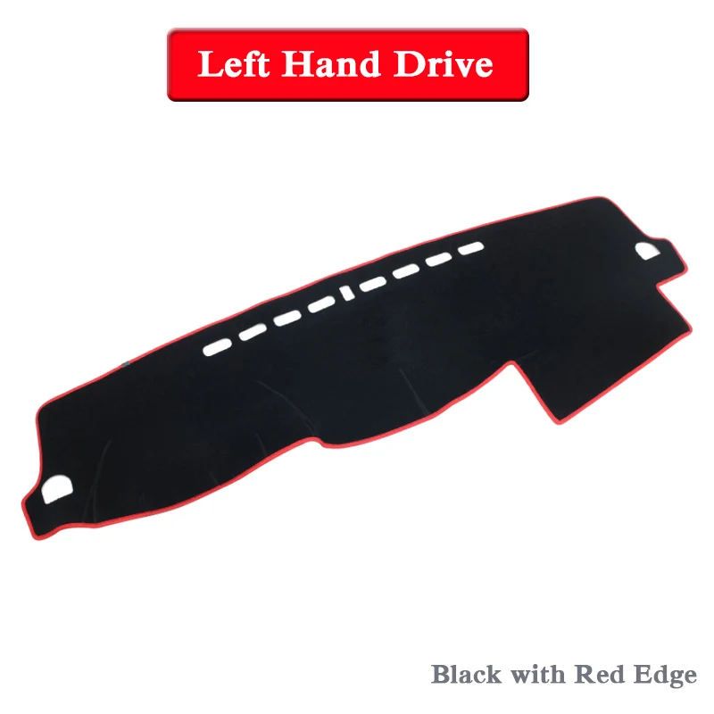 Red Edge LHD Автомобильный Стайлинг приборной панели защитный коврик тени подушка коврик розовый ковер для Mitsubishi Pajero V93 V97 2007-настоящее RHD и LHD аксессуар - Название цвета: Red Edge LHD