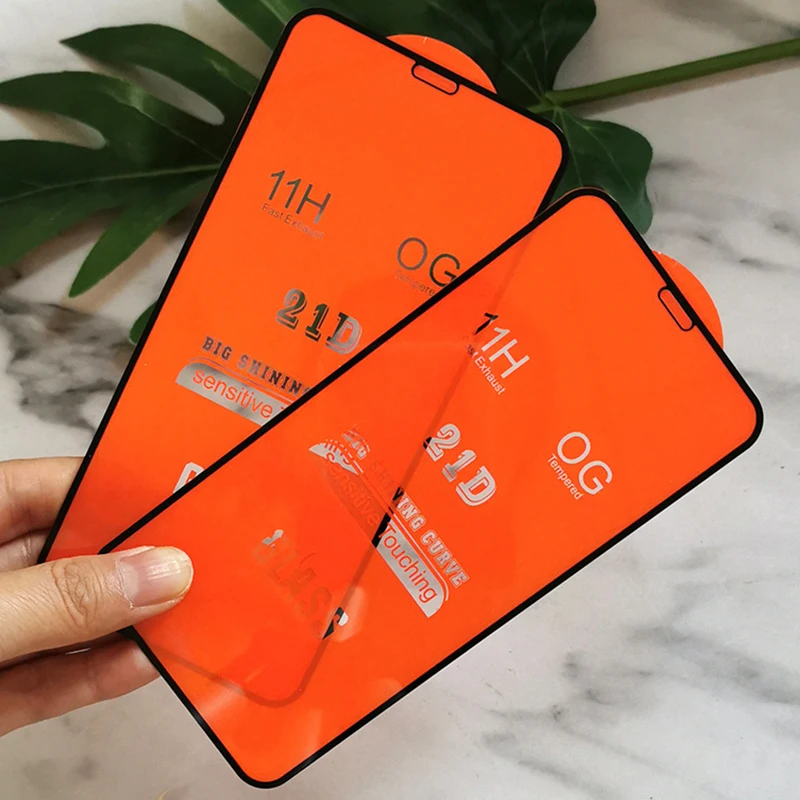 Закаленное стекло 21D с полным покрытием клея пленка для защиты экрана Xiaomi Redmi Note 10