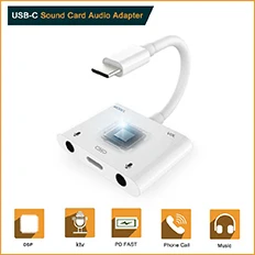 USB C на два типа C разъем для наушников цифровой аудио сплиттер адаптер музыкальный конвертер для пиксельных смартфонов PD кабель для быстрой зарядки