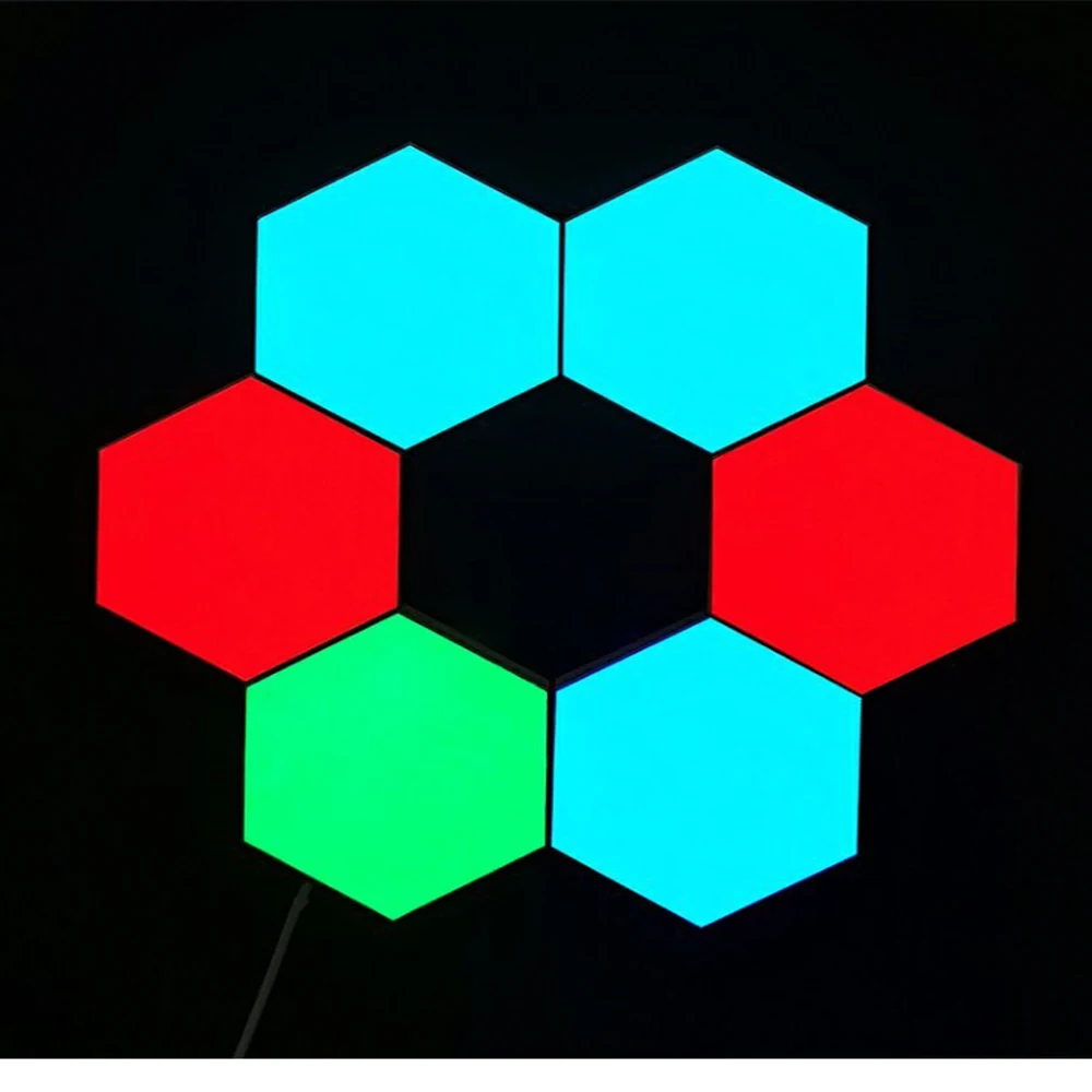 

Modern Home Decor RGB LED Night Lights Quantum Modular Touch Light Touch Sensitive Lighting Bedroom bedside Light Magnetic Lamp